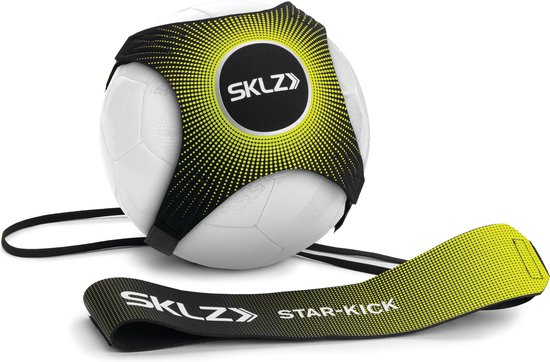 Foto: Sklz star kick solo verstelbare voetbal trainer trainen traintool voetbaltraining geel