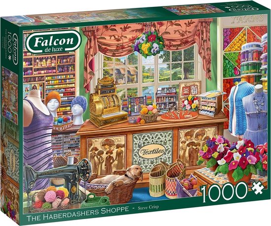Falcon puzzel The Haberdashers Shop - Legpuzzel - 1000 stukjes | bol.com
