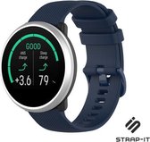 Siliconen Smartwatch bandje - Geschikt voor  Polar Ignite siliconen bandje - donkerblauw - Strap-it Horlogeband / Polsband / Armband