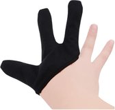 Hittebestendige 3 vinger Handschoen - Krultang Styling Haaraccessoires - zwart - 1 stuks