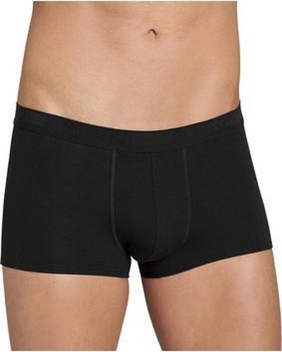 Set van 4x stuks sloggi heren shorty korte boxershort zwart - Confortabel/perfecte pasvorm - Ondergoed, maat: XL