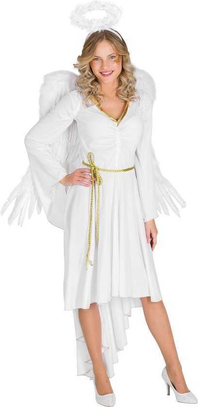 dressforfun - Vrouwenkostuum sexy X-Mas Angel M - verkleedkleding kostuum halloween verkleden feestkleding carnavalskleding carnaval feestkledij partykleding - 300431