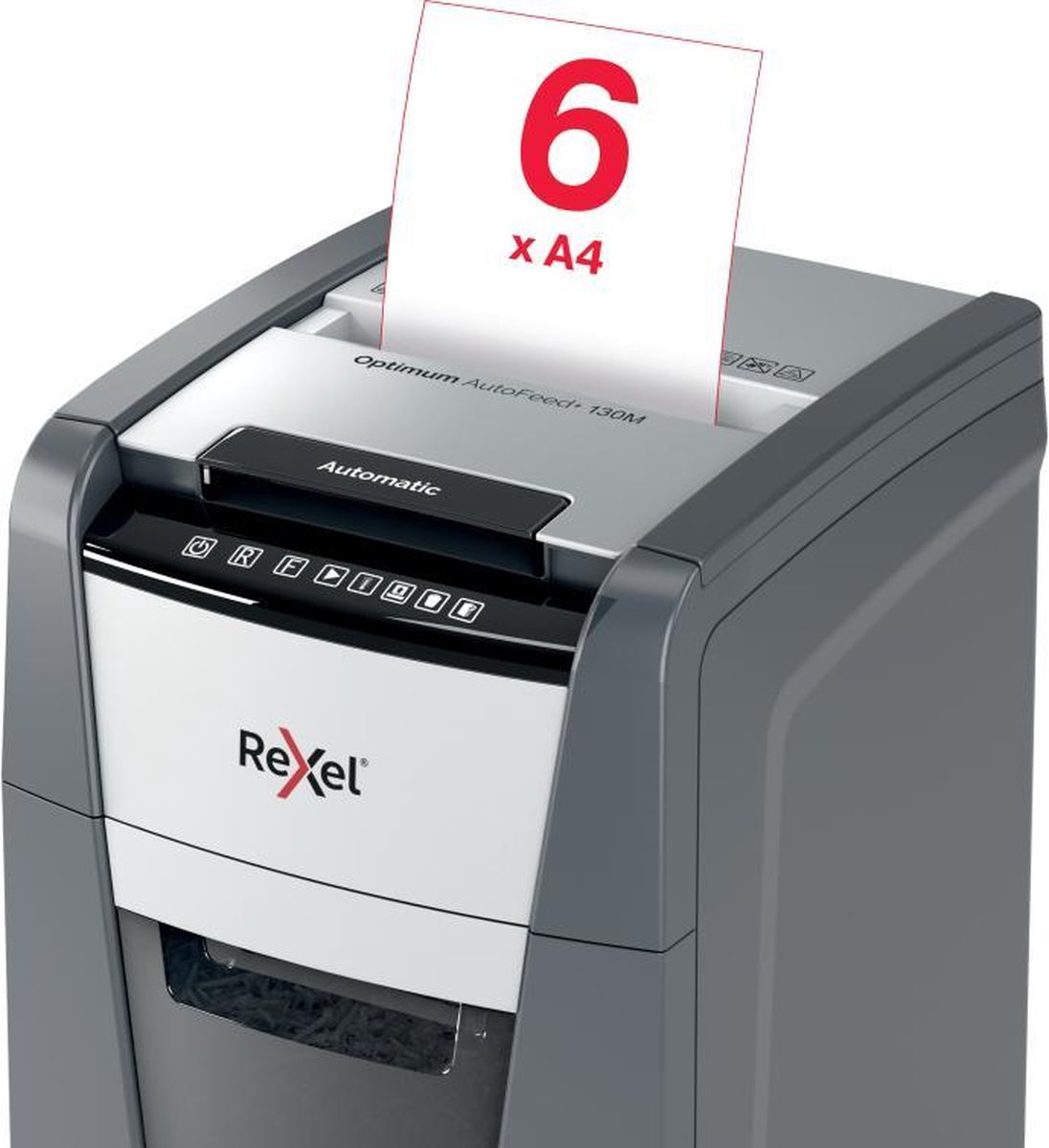 Rexel Optimum Auto+130M Fluisterstille Papierversnipperaar thumbnail 6