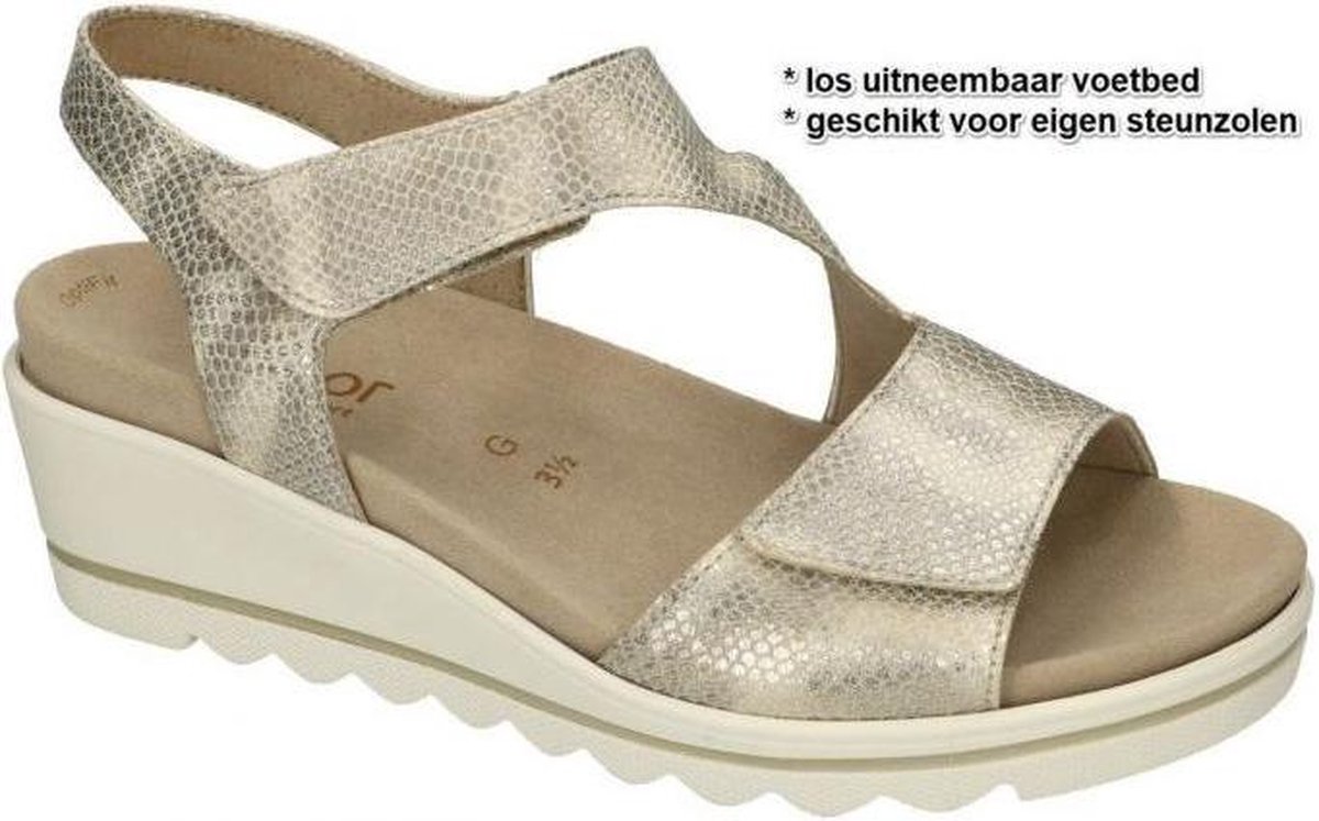 Gouden Dames Gabor Sandalen online kopen? Vergelijk op Schoenen.nl
