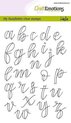 Clearstamps A6 - handlettering - alfabet kleine letters (open)