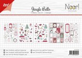Joy! Crafts Labelvellen - Noor - Jingle Bells A4 - 5 labelvellen - 240 gr