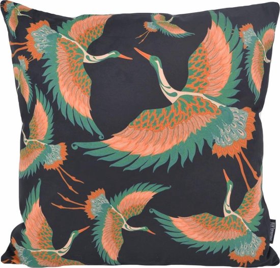 Kraanvogel #3 / Crane Birds Kussenhoes | Katoen / Polyester | 45 x 45 cm