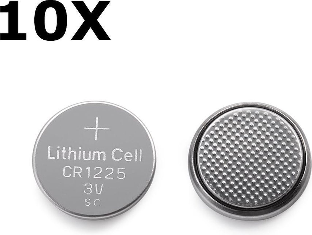 Knoopcel batterij - CR1225 - 10 stuks - Lithium