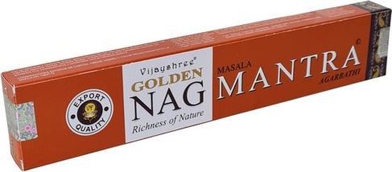 Golden Nag Wierook - Mantra - 15 Gram