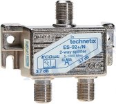 Technetix F 2 voies Technetix - Splitter coaxial - Répartiteur TV - 5-1000 MHz - ES02NKK - Convient pour ZIGGO