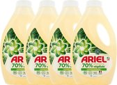 Lessive liquide Ariel - 70 % végétal - 4 x 23 lavages - Pack économique