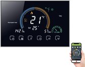 Wetrust Smart thermostaat, wifi, temperatuurregelaar, lcd-gasketel-verwarming-thermoregulator met uv-index, vochtweergave, vergrendelfunctie, compatibel met Amazon Echo  & Google H