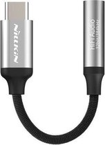 Nillkin Hifi USB-C naar 3.5mm Jack Headset Adapter Zilver