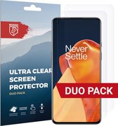 Rosso Screen Protector Ultra Clear Duo Pack Geschikt voor OnePlus 9 | TPU Folie | Case Friendly | 2 Stuks