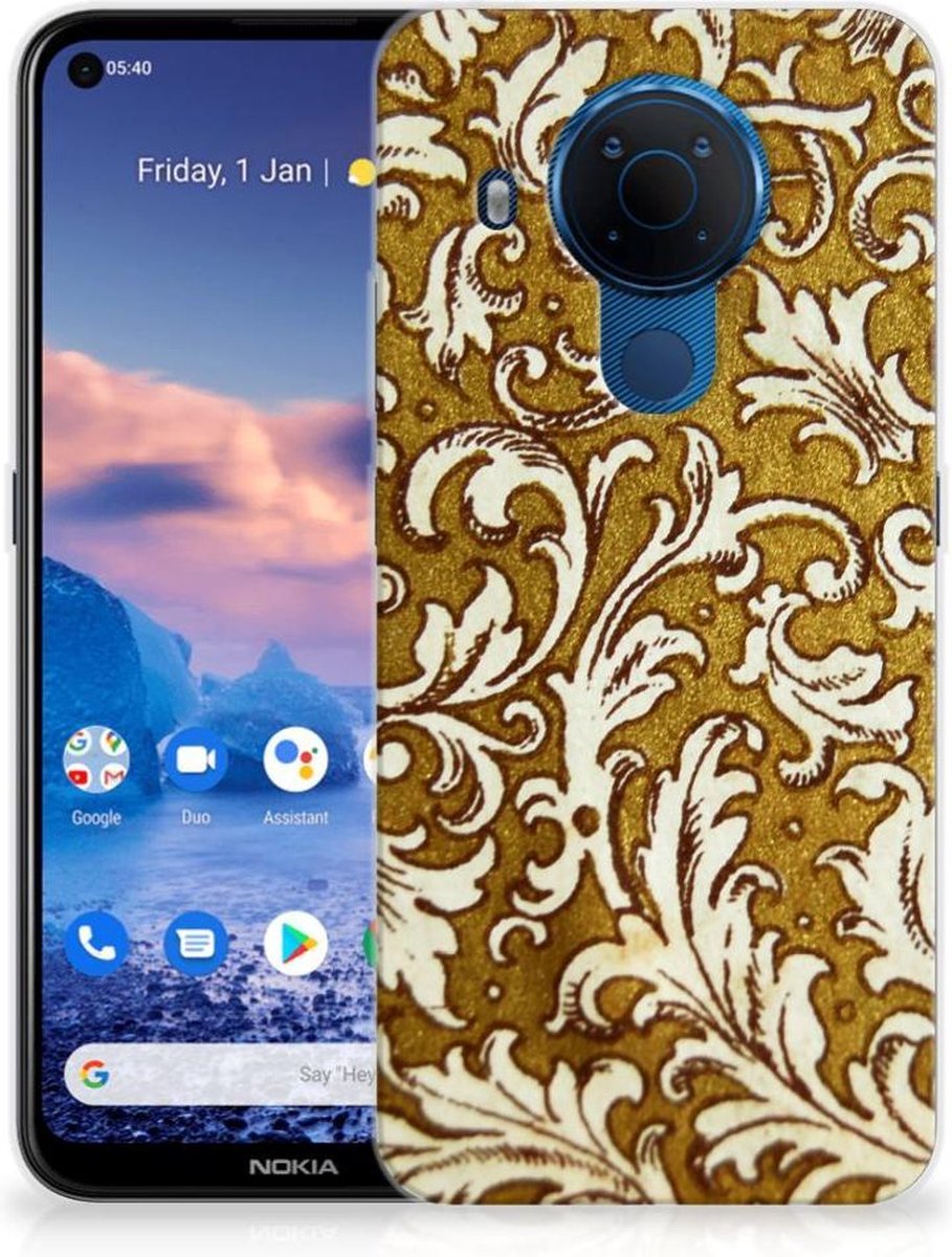 Siliconen Hoesje Nokia 5.4 Barok Goud
