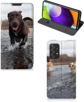 Standcase Hoesje Samsung Galaxy A52 Smart Cover Honden Labrador