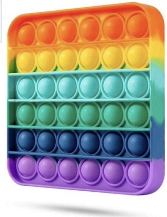Fidget Toy Pop It Rainbow - Anti Stress Speelgoed - Fidget Pad
