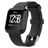 Fitbit Versa 2 Sport Band Met Gesp   Zwart - Maat: SM