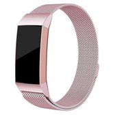 Fitbit Charge 3 & 4 Milanese Band  Roze - Maat: SM