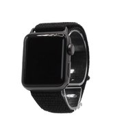 Geschikt Voor Smart Watch Nylon Loop Band -  Zwart - 38mm En 40mm - Geschikt Voor Smart Watches