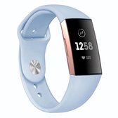 Fitbit Charge 3 & 4 Sport Band  Licht Blauw - Maat: ML