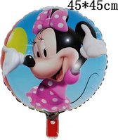 Ballon Met Rietje,Helium Ballonnen minnie ,Verjaardag Decoratie Ballon 45cmx45cm & Straw