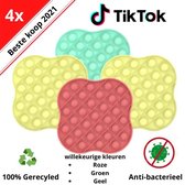 4x Pop It Fidget Toy - Pop Bubbel - Fidget Popper - TikTok - multicolor