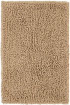 Tapis de Badmat doux Everdina Sable | 60 x 100 | Séchage rapide et absorption d'humidité | Antidérapant avec clous