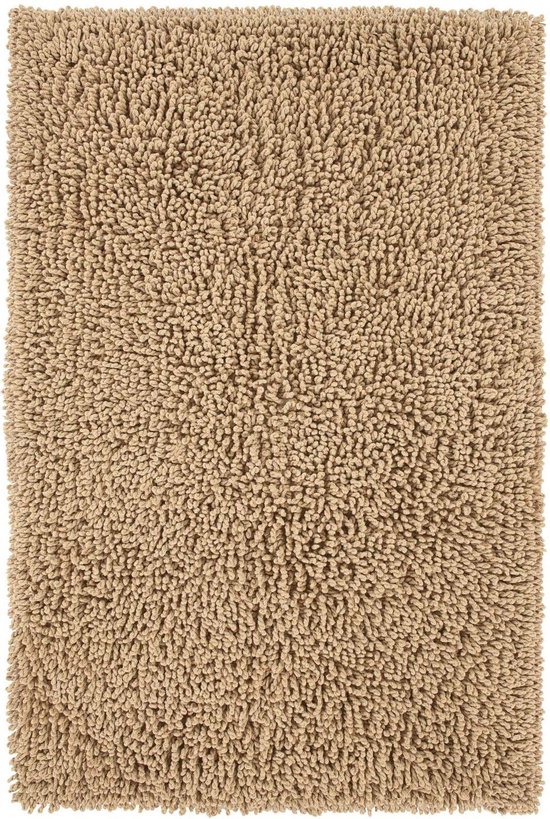 Tapis de Badmat doux Everdina Sable | 60 x 100 | Séchage rapide et absorption d'humidité | Antidérapant avec clous
