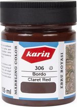 Karin Marbling Paint - Claret Red 306 - 105 ml