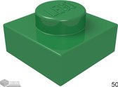 LEGO Plaat 1x1, 3024 Groen 50 stuks