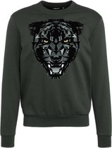 Antony Morato - sweater - tiger  - groen - mannen  - maat XL