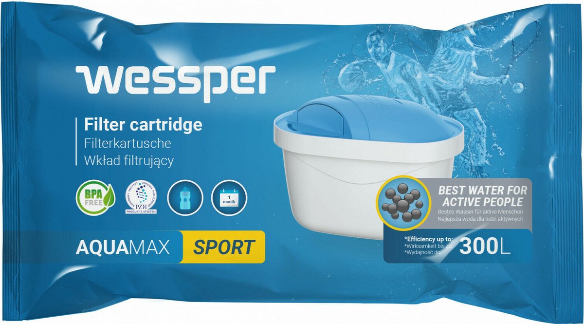 Filtres à Eau Wessper Compatibles Brita Maxtra+ - Lot De 12 Pour Carafe, Réduit Calcaire Et Chlore