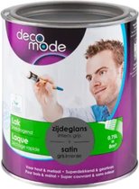 Decomode lak sneldrogend zijdeglans grijs verf 750ml