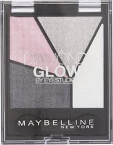 Maybelline Eye Studio Quad Diamond Glow Grey Pink Drama 4 oogschaduw Grijs Shimmer