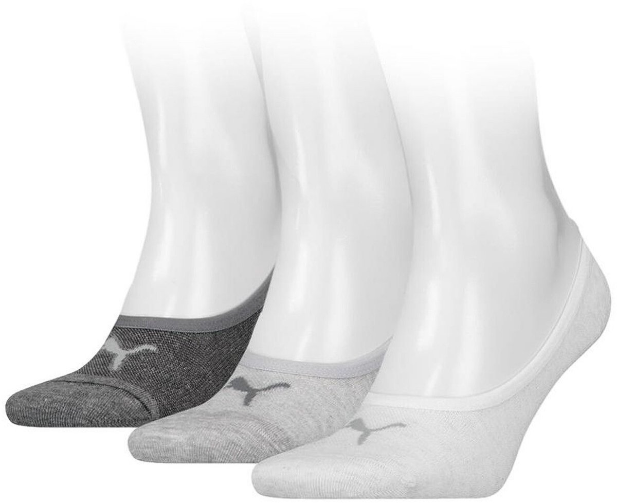 Puma Footie 3P Unisex Footies 43 46 Grijs