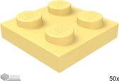 LEGO Plaat 2x2, 3022 Fel lichtoranje 50 stuks
