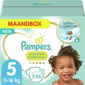 Pampers - Premium Protection Luiers - Maat 5 - Maandbox - 156 luiers - Voordeel