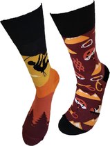 Verjaardag cadeau - Grappige sokken - Klimmen sokken - Leuke sokken - MisMatch sokken - Vrolijke sokken – Valentijn Cadeau - Luckyday Socks - Cadeau sokken - Socks waar je Happy va