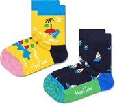 Happy Socks KIIT02-6500 Kids Island In The Sun Socks 2-pack - maat 4-6Y