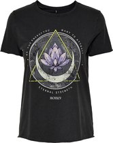 Only T-shirt Onllucy Reg S/s Top Jrs Noos 15215721 Black/lotus Dames Maat - M