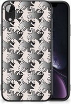 Coque de téléphone Apple iPhone XR Make a case avec bord noir Salamander Grey