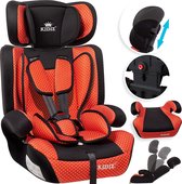 KIDIZ® Autokinderzitje kinderautostoeltje | autostoel zitschaal | 9 kg - 36 kg 1-12 jaar | groep 1/2/3 | universeel | goedgekeurd volgens ECE R44/04 | 6 verschillende kleuren | rood