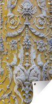 Affiche de clôture Stucco dans la cour - 100x200 cm - Toile de jardin