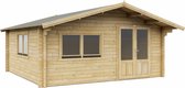 Interflex blokhut chalet – tuinhuis – geïmpregneerd hout – inclusief dakbedekking - 5x5
