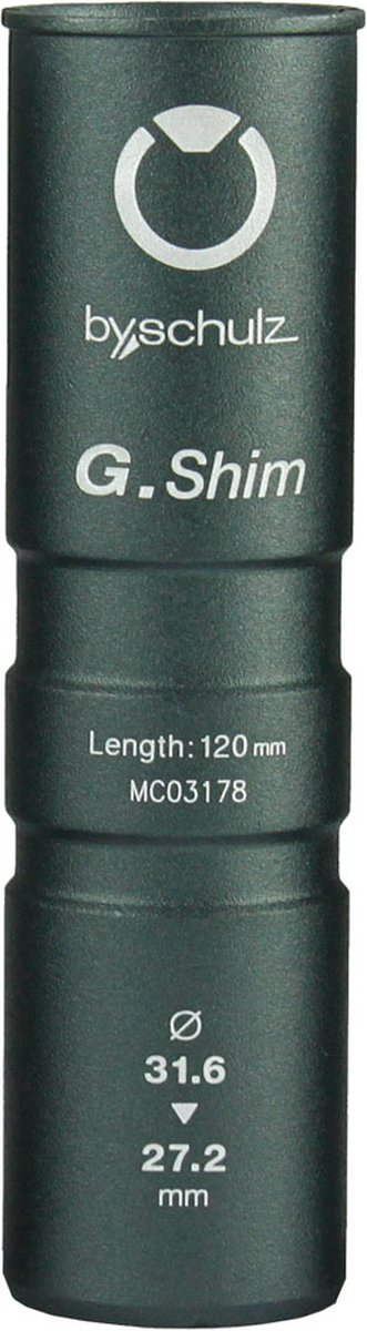 BySchulz zadelpenvulbus alu 27.2-31.6mm/120mm zwart