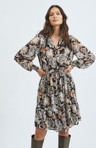 Vila VIODESSA L/S  DRESS Dames Jurk Black  - Maat  40
