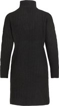 Vila VIANNI ZIPPER L/S DRESS/KA Dames Jurk Black  - Maat  S