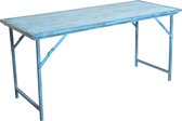 Raw Materials Tafel - Klaptafel - 153x62x73 cm - Blauw