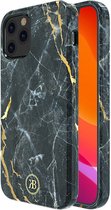 Kingxbar Jade Backcover Iphone 12 Pro Max 6.7'' Zwart Jadeip67z